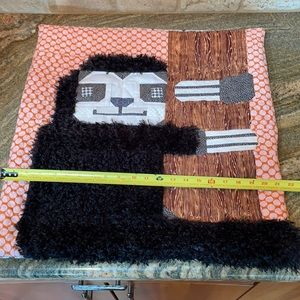 Big Fun Furry Handmade Bespoke Sloth Throw Pillow Cover 20